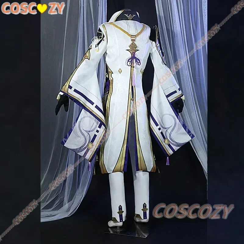 В наличии Kamisato Ayato косплей игра Genshin Impact костюм белая форма реквизит