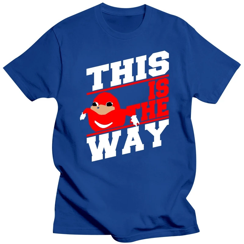 Ugandan Knuckles This Is The Way Мужская черная футболка футболки одежда