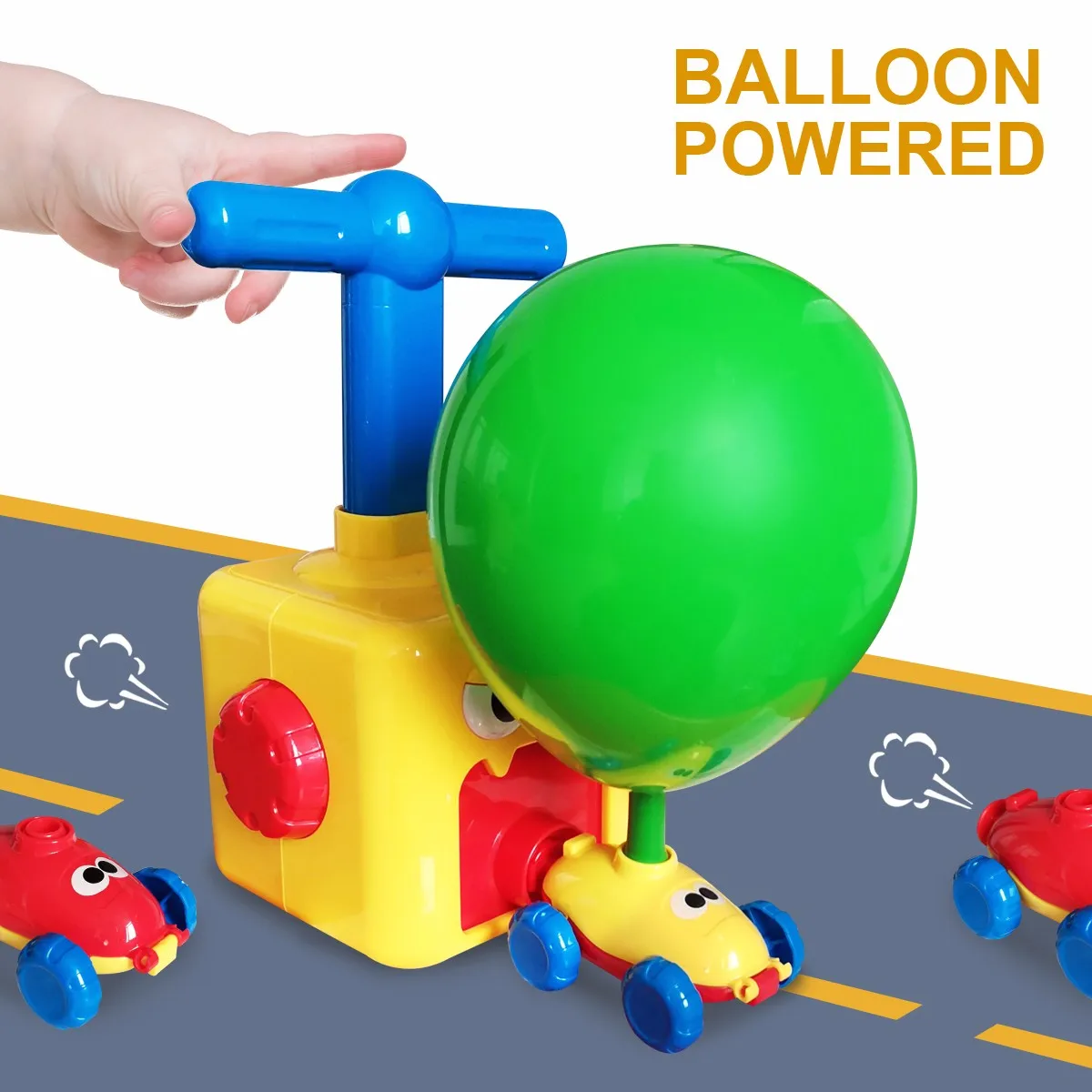 

Education Science Experiment Toy Inertial Power Balloon Car Toys Puzzle Fun Inertial Power Car Balloon Toys for Children Gift