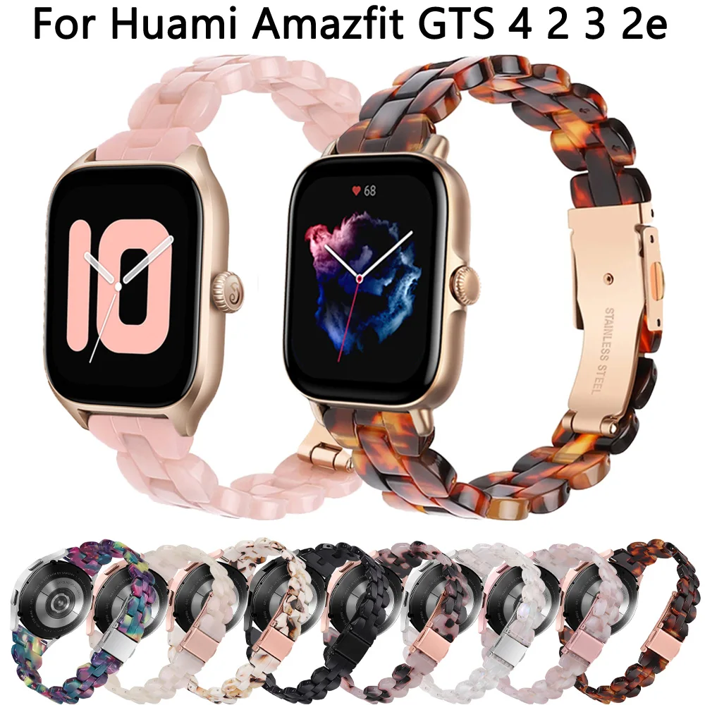 

Ремешок для часов Xiaomi Huami Amazfit GTS 4 2 Mini 3 2e GTR 42 мм, браслет из смолы для часов Amazfit Bip S/U/3 Pro, 20 мм