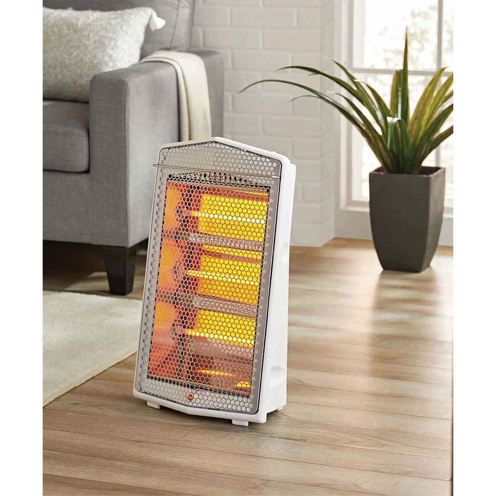 

Pelonis 1500W Electric Quartz Radiant Heater with 3-Heat Settings, PSH20Q3AWW, White