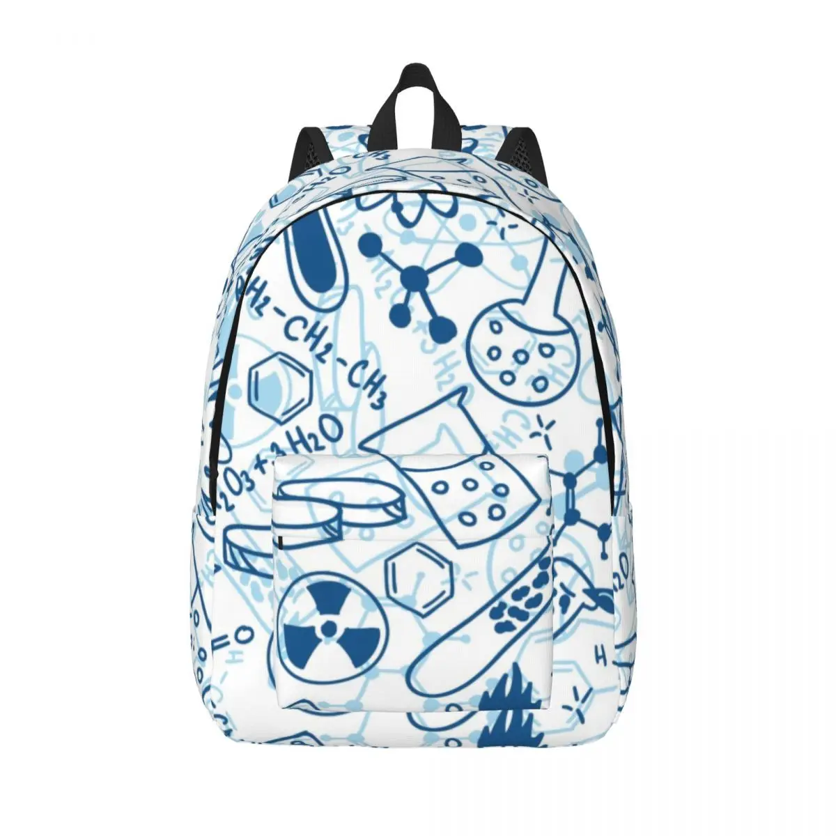 

Chemistry Chemical Lab Canvas Backpacks for Boys Girls Science Biology College School Travel Bags Bookbag Fits 15 Inch Laptop