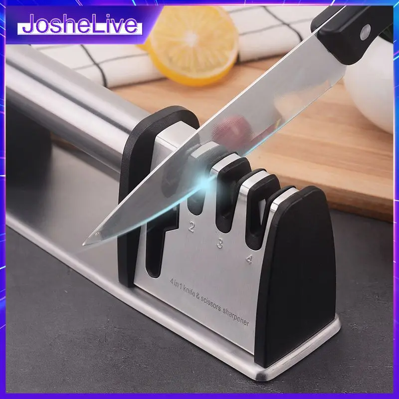 

Knife Accessories Knife Sharpener 4 In 1 Professional Chef's Kitchen Kitchen Blade Manual Manual Knife Wholesale Sharpening Tool