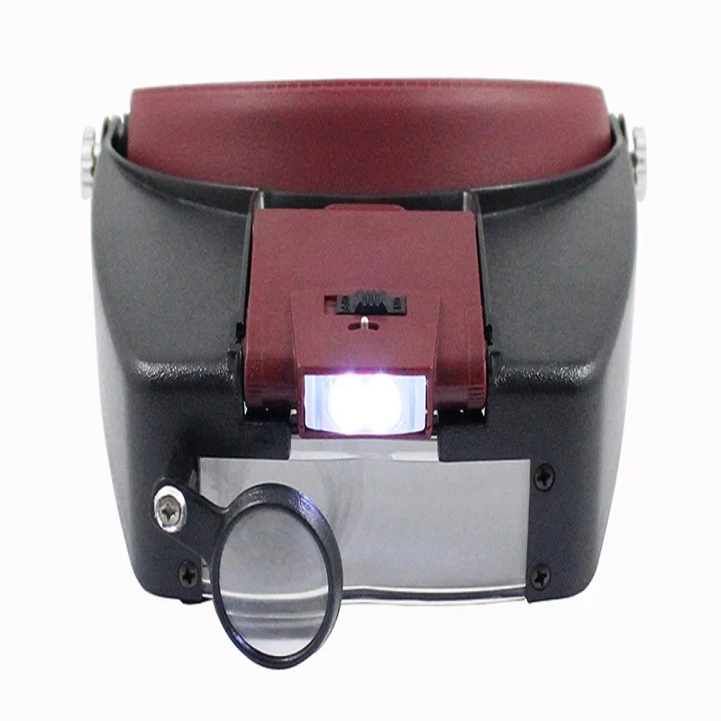 Лупа на голову со светодиодной подсветкой увеличительное стекло 1 5x 3X 6 8X для