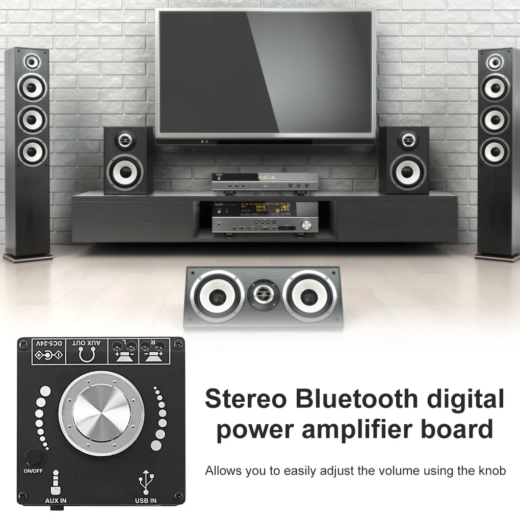 Мини-усилитель мощности Bluetooth 5 0