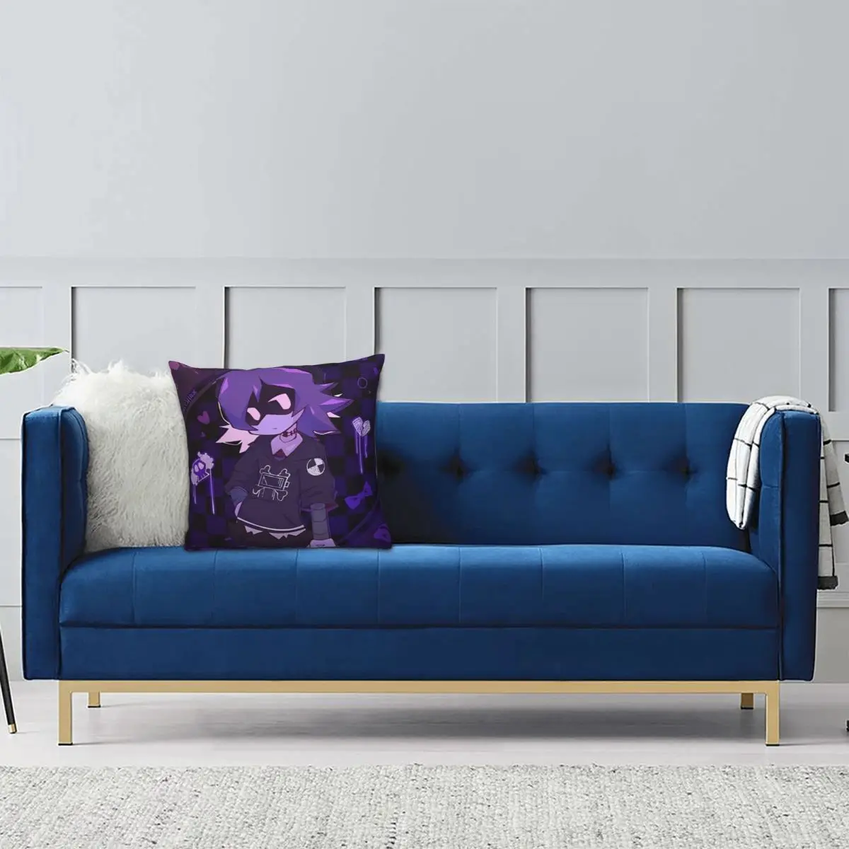 Наволочка Uzi с рисунком домофона убийцы дрона двусторонняя декоративная подушка