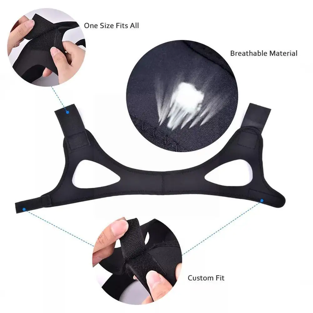 

Triangular Anti Snoring Belt Chin Strap Diving Cloth Health Women Better Soft Stopper Belt Bandage Men Breath Snore Anti-sn Q9K0