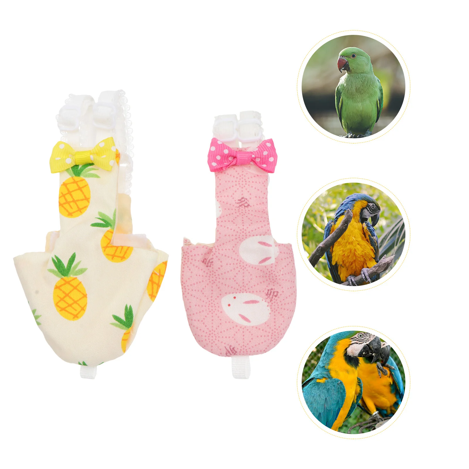 

Bird Diaper Parrot Pet Clothes Suit Diapers Nappy Pant Costume Flyingclothing Wet Cockatiel Flight Pigeon Budgie Nappieswashable