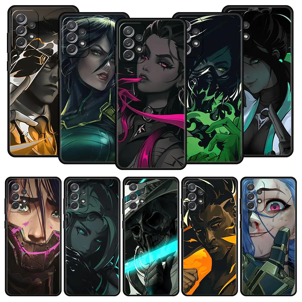 

Valorant Hot Game Phone Case For Samsung Galaxy A51 A71 A41 A31 A21S A11 A01 A03S A12 M31 M22 A32 A52 A13 5G Soft Silicone Cover