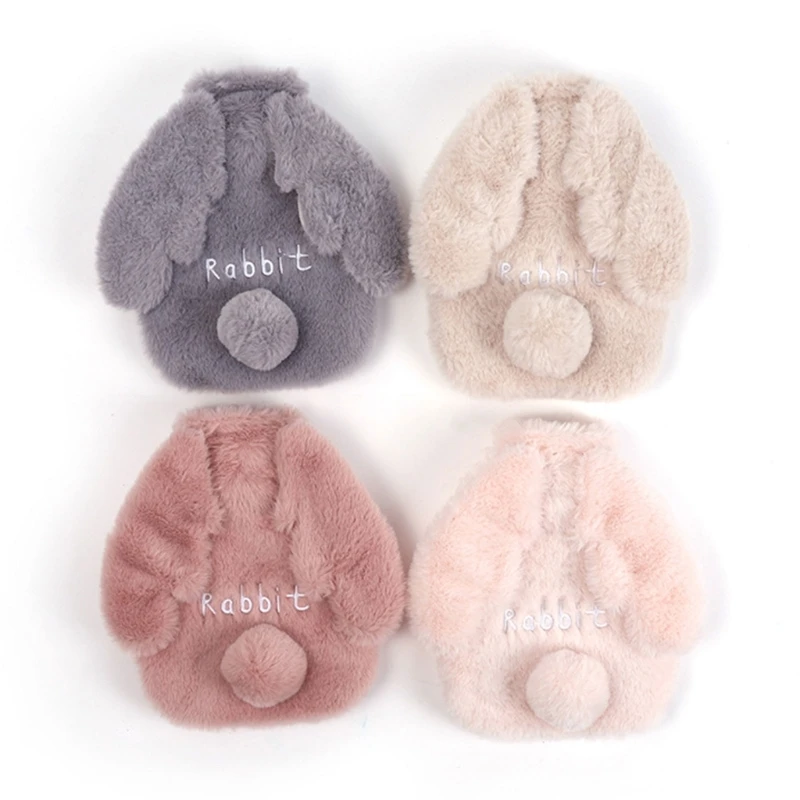 

Cartoon Plush Rabbit Small Student Hand Warmer Cute Warm Water Bag 4 Color D0LD