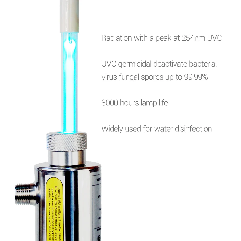 УФ-лампа и втулка 25 Вт кварцевые блоки замена фильтра для воды 6gpm УФ-дезинфекция