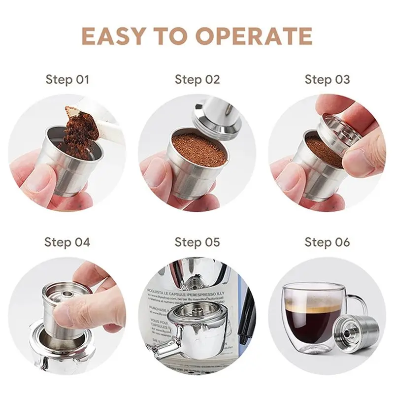 Капсулы для кофе из нержавеющей стали FGGS для кофемашин Illy X7X8X9Y3Y5 - Фильтры-капсулы (art.: 3920dcd02cf62) - 3920dcd02cf62