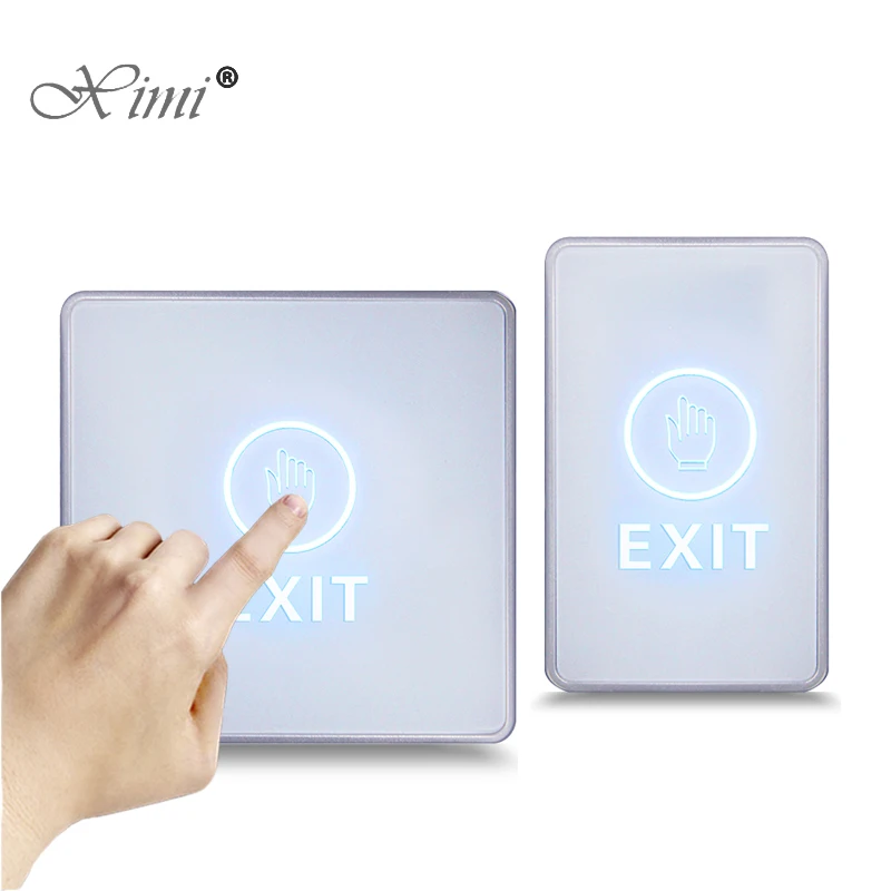 

PushTouch Door Exit Button Eixt Release Button With LED Indicator for Home Security Protection switch access Control System