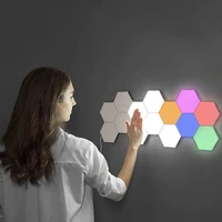 touch wall lamp creative honeycomb sensitive lighting lamp led night lights fancy lamps decoration wall light bedroom lamp