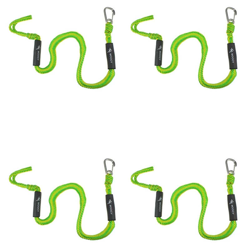 

4X Moocy Boat Bungee Dock Line With Hook Bungee Cords Docking Rope Mooring Rope