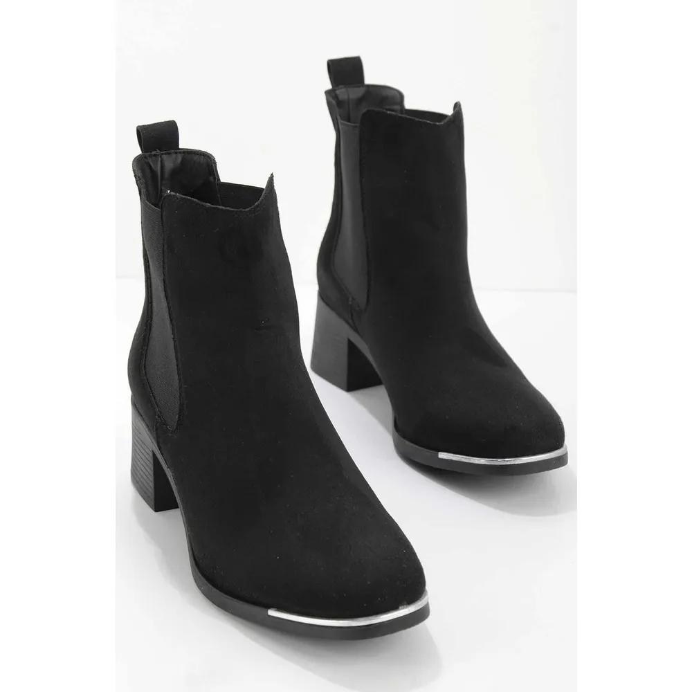 

Черные замшевые женские сапоги и ботинки Dorlie K02763530102