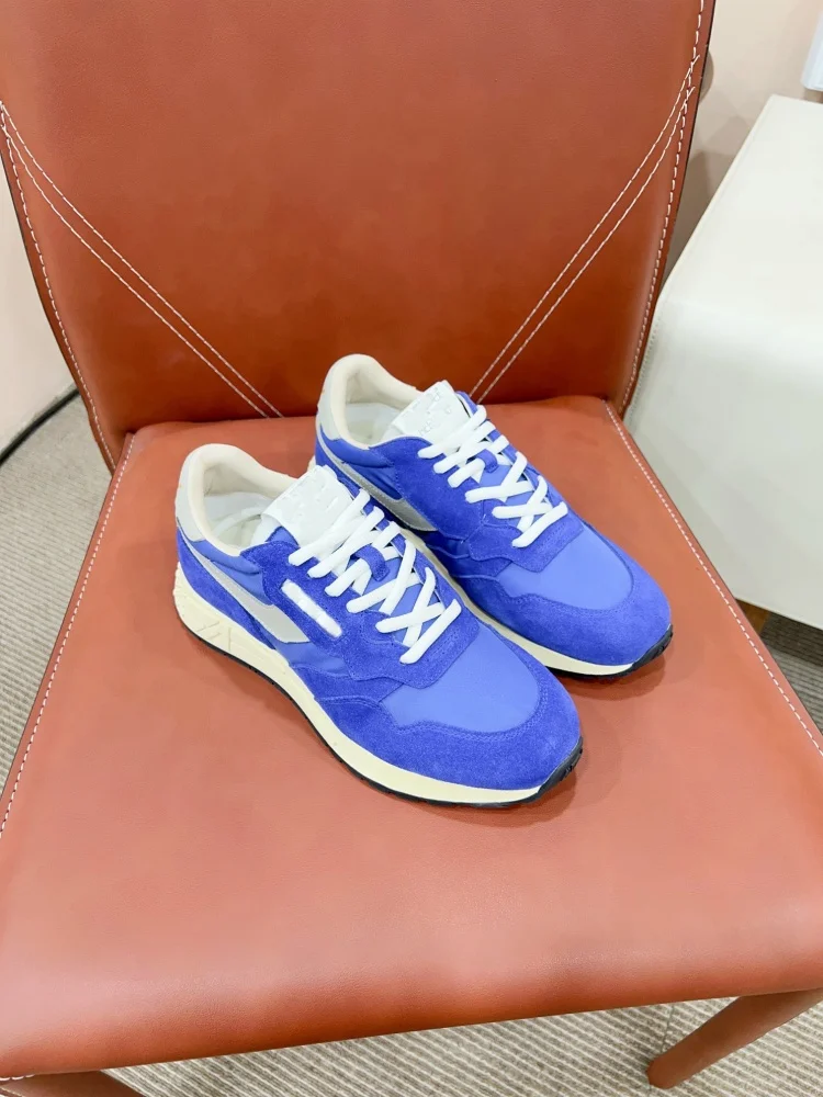 Euro-American 2024 Spring Autumn New Color collage White shoes leather plate. plate sole Fashion couple Women's Sports and Leisure