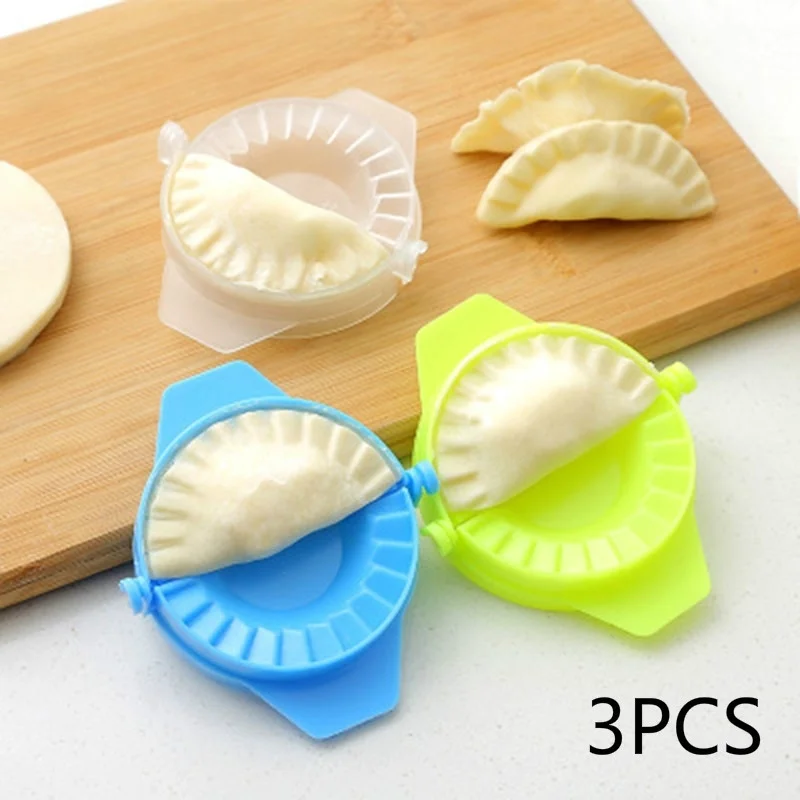 

3PCS/ 1PC Dumpling Maker Device New Kitchen Tools Dumpling Jiaozi Maker Device Easy DIY New Year Food Mould Kitchen Appliances