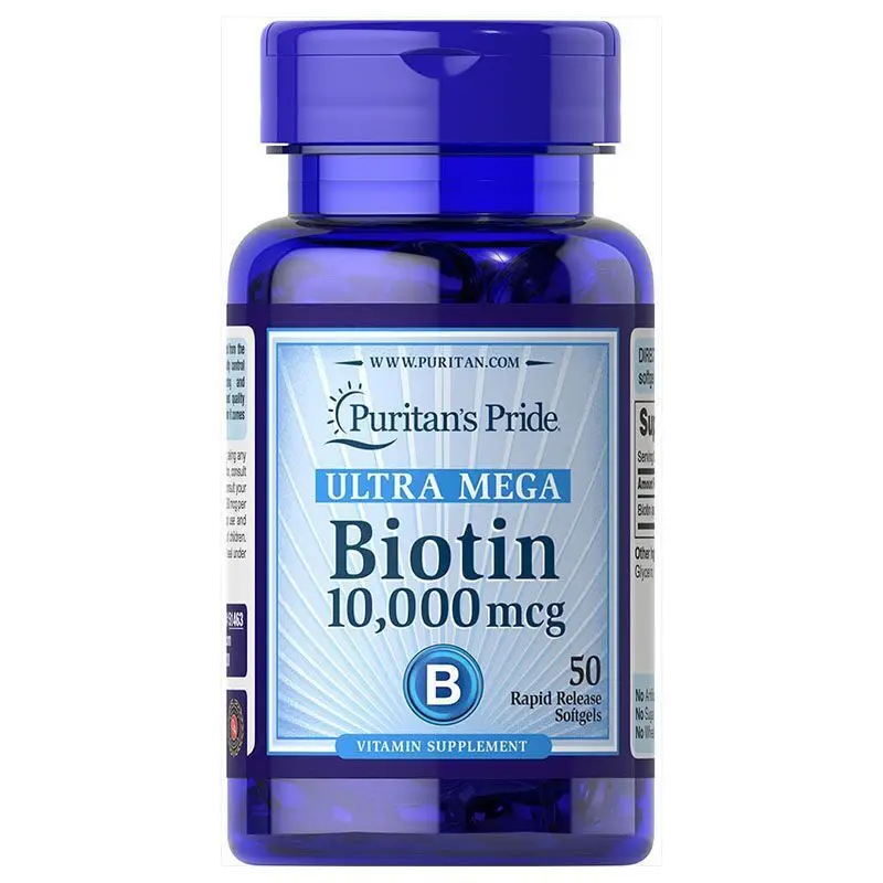 

Buy Three Get One Free Biotin, Vitamin H, Vitamin B7, Hair Loss Prevention Puritans Pride