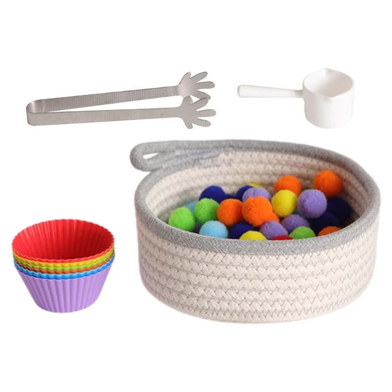 Развивающая игрушка для малышей сортировки цветов игра с бусами на совпадение