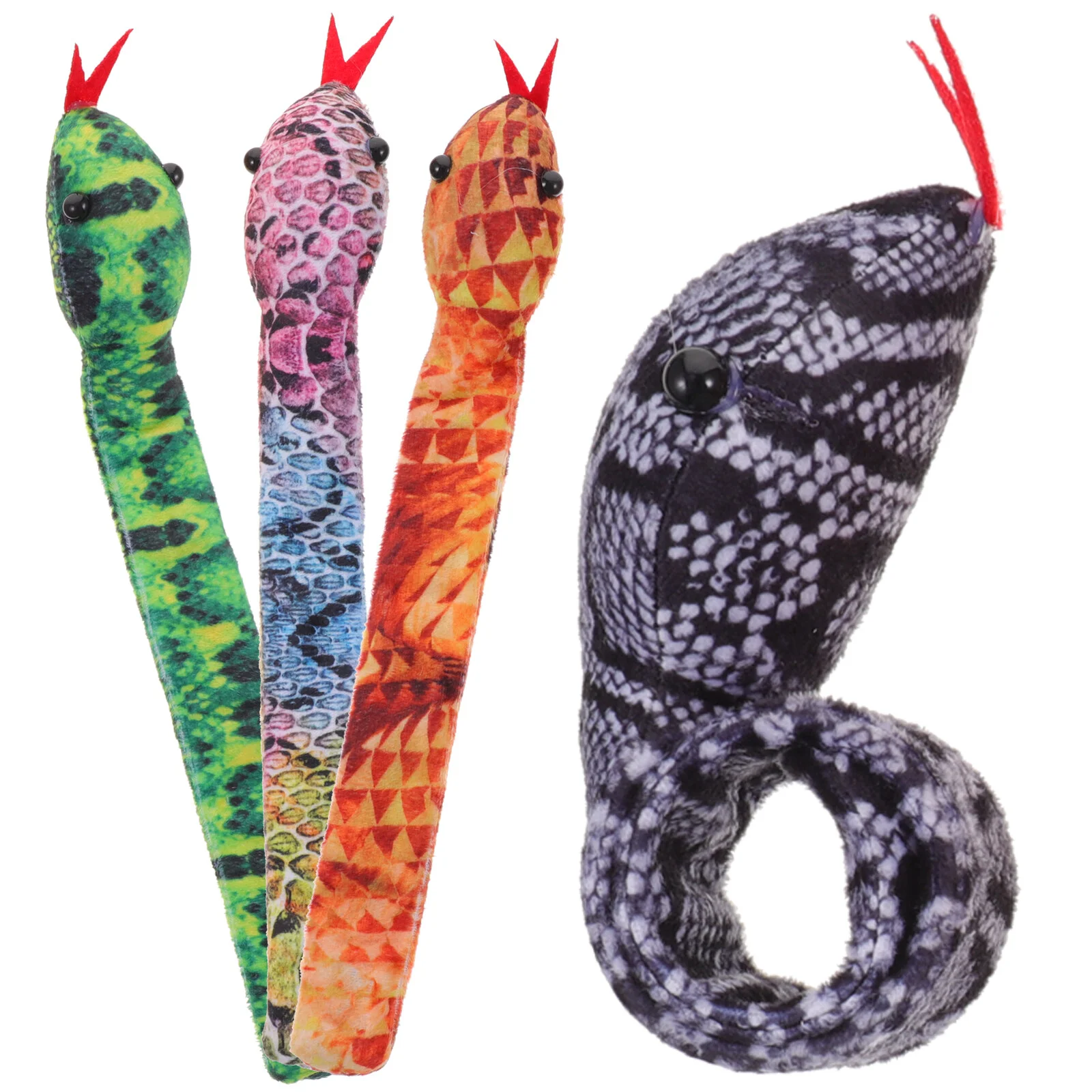 

Plush Toy Snakes That Look Real Slap Bracelets Bulk Stocking Stuffers Animals Prank Party Favors