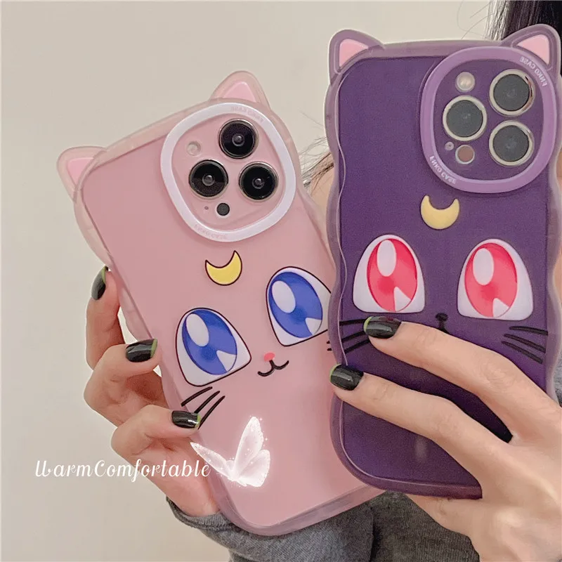 

Anime Cat Phone Case Cover for IPhone 7 8 Plus 11 12 13 Pro X XR XS Max Shockproof Cases for IPhone 13 Case