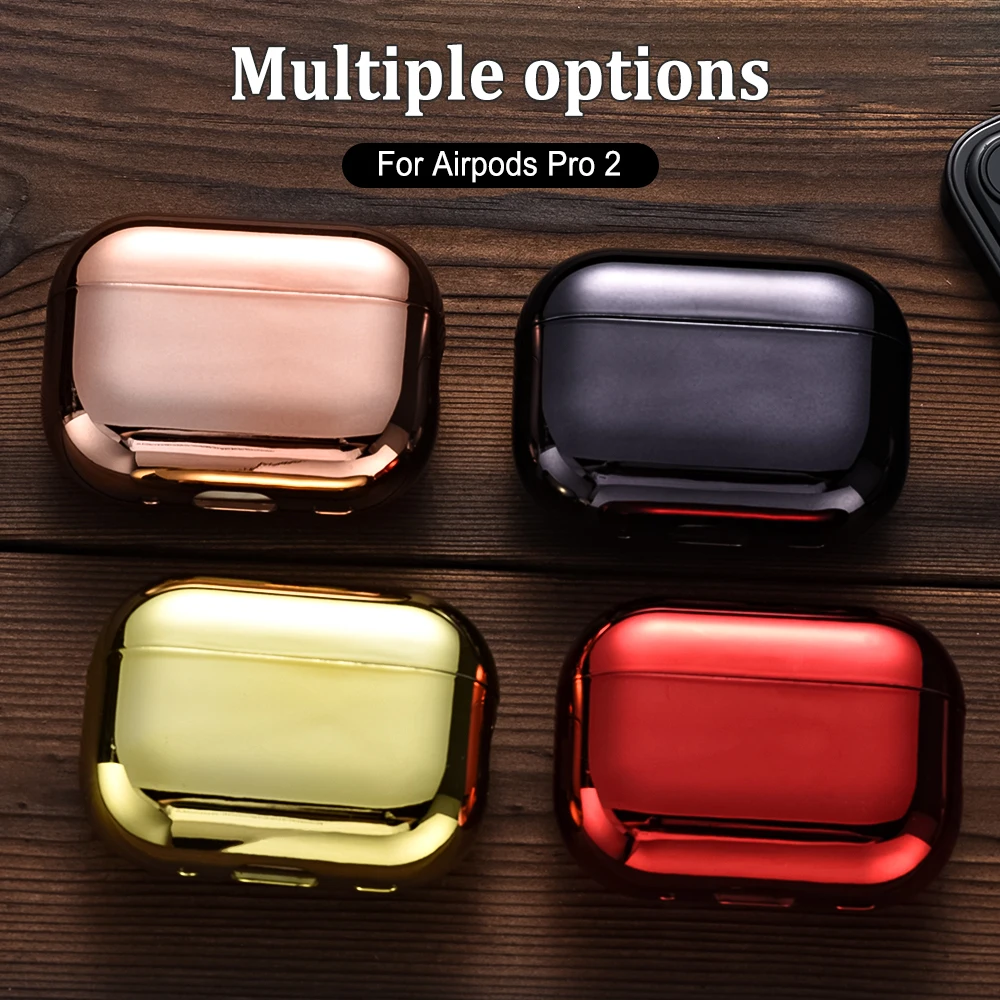 

Pro 2 Cover for Airpods Pro 2nd Gen Electroplating PC Earphone Case For Airpods Pro 2 2022 Shockproof Protective Headset Cover