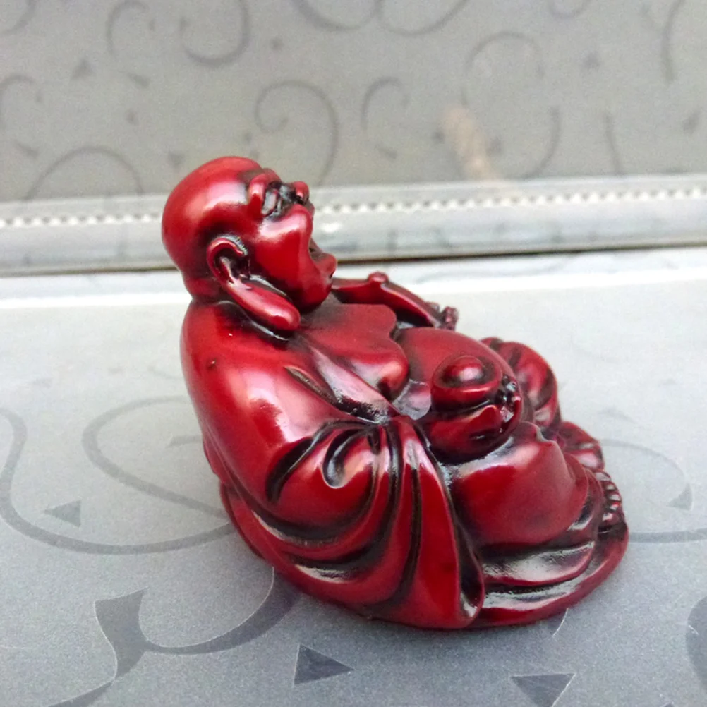 

Resin Laughing Maitreya Statue Fengshui Figurine Craft Ornament Home Decor