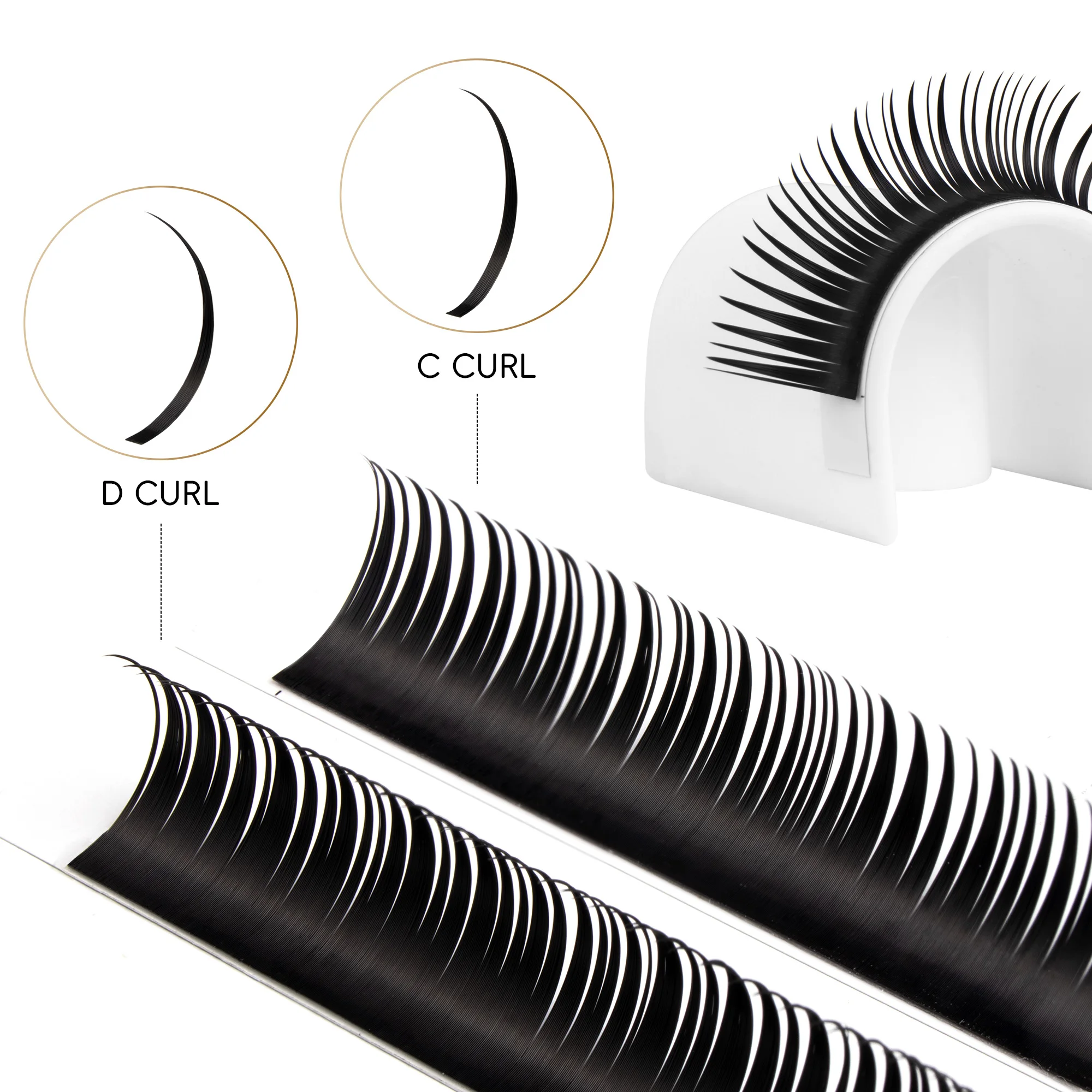 Фото Befer Beauty Манга Стиль Косплей Наращивание ресниц Аниме Ресницы 8-15 мм C/D Curl Мокрые регулируемые ширины Наращивание ресниц Поставщик №4
