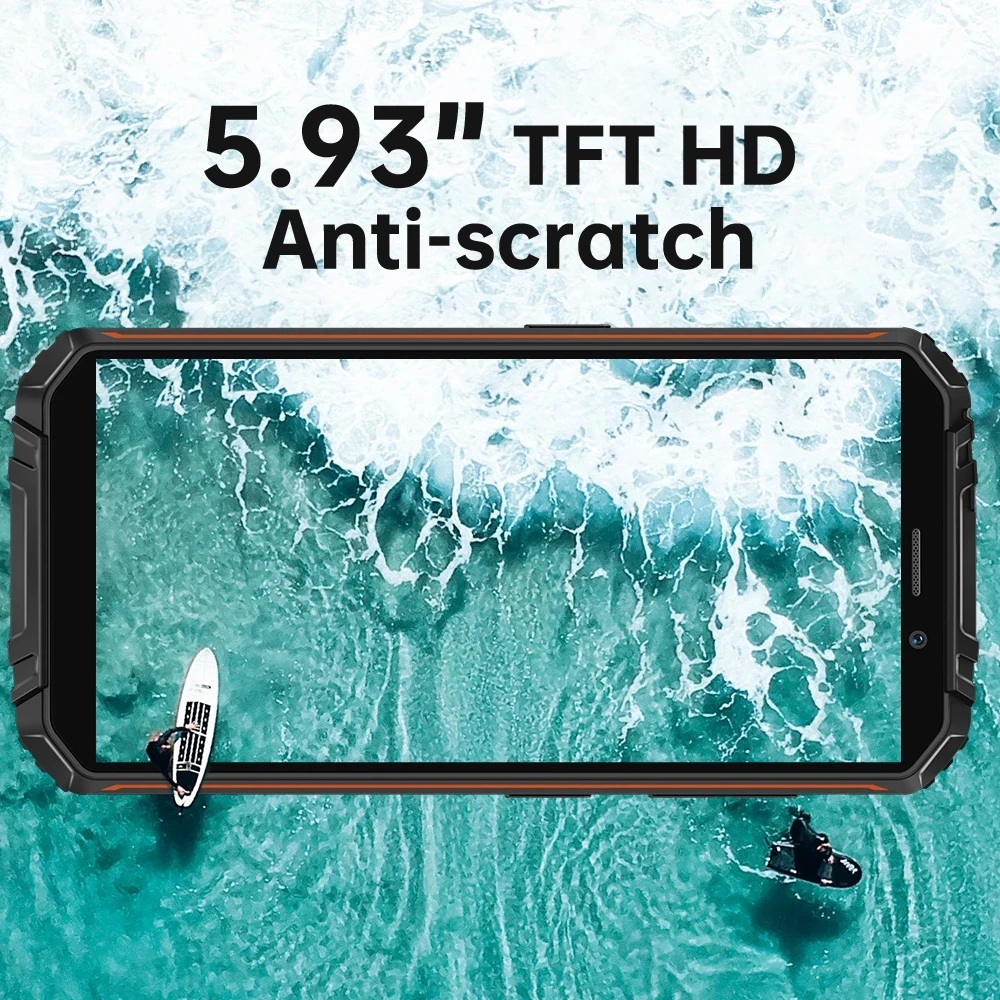 Original OUKITEL WP18 Pro IP68 waterproof Rugged Phone 12500mAh Android 12 4GB+64GB Mobile Phone 5.93''13MP 4G NFC Smartphone