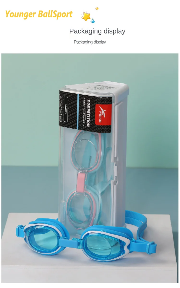 Myopia Children Swimming Boy goggles Anti-Fog HD professional Sports water goggles swim eyewear Waterproof Kids Swimming glasses