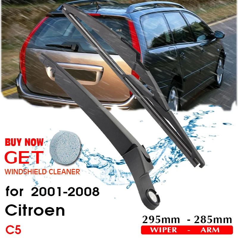

BROSHOO Car Rear Wiper Blades Back Windscreen Wiper Arm For Citroen C5 Hatchback (2001-2008) 295mm,Windshield Auto Styling