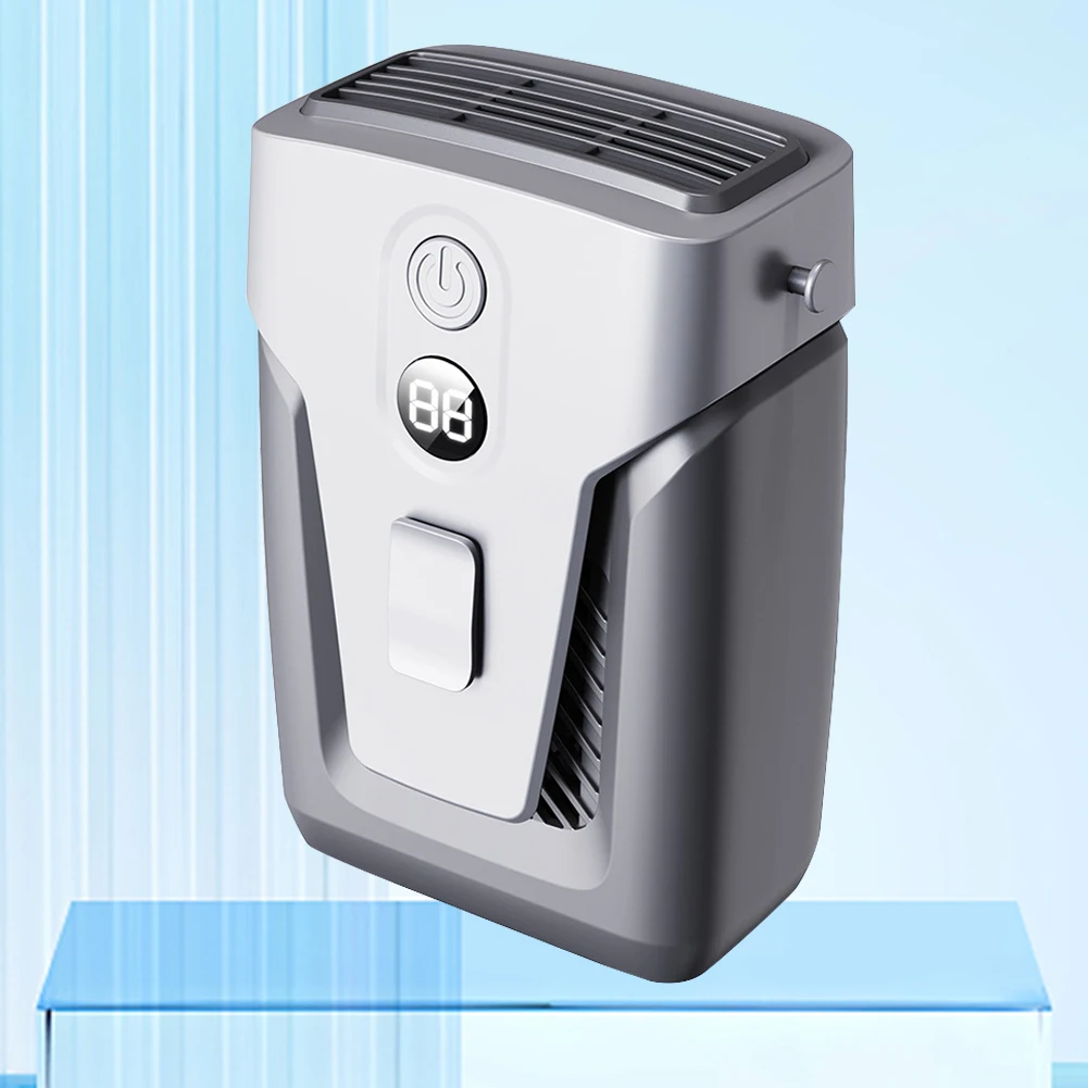 

Маленький USB-вентилятор для кондиционера с клипсой, 3,7 в/12000 А, Электрический безлопастный внешний аккумулятор на мАч, 3-х ступенчатый бесшумный вентилятор для помещений и улицы