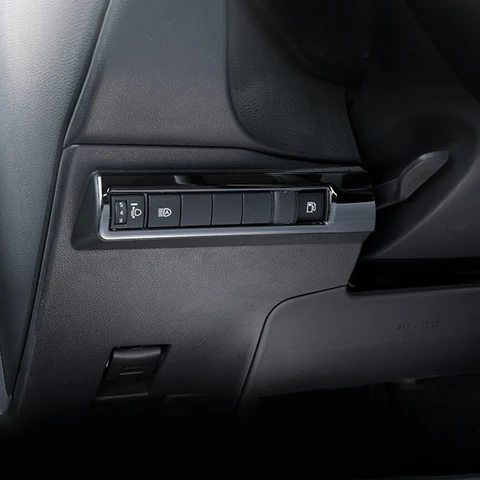 Для Toyota Corolla E210 2019 2020 2021 2022 2023, нержавеющая автомобильная фара, переключатель света, ручка регулировки фар, панель, рамка, отделка