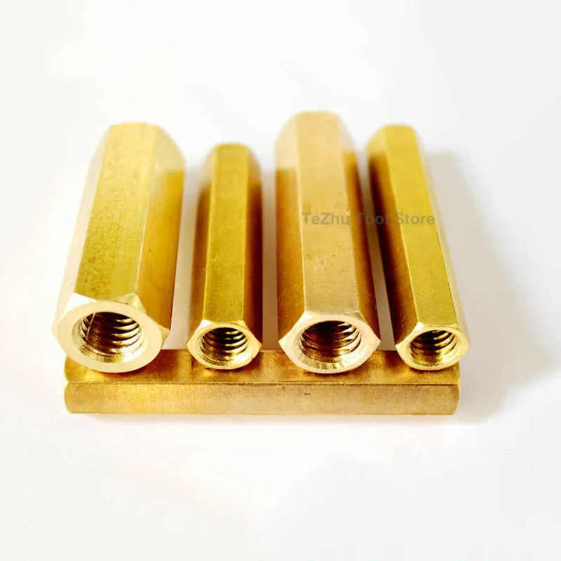 1/4-20UNC x 8 длина латунная шестигранная мужская и женская стойка крепление шпильки