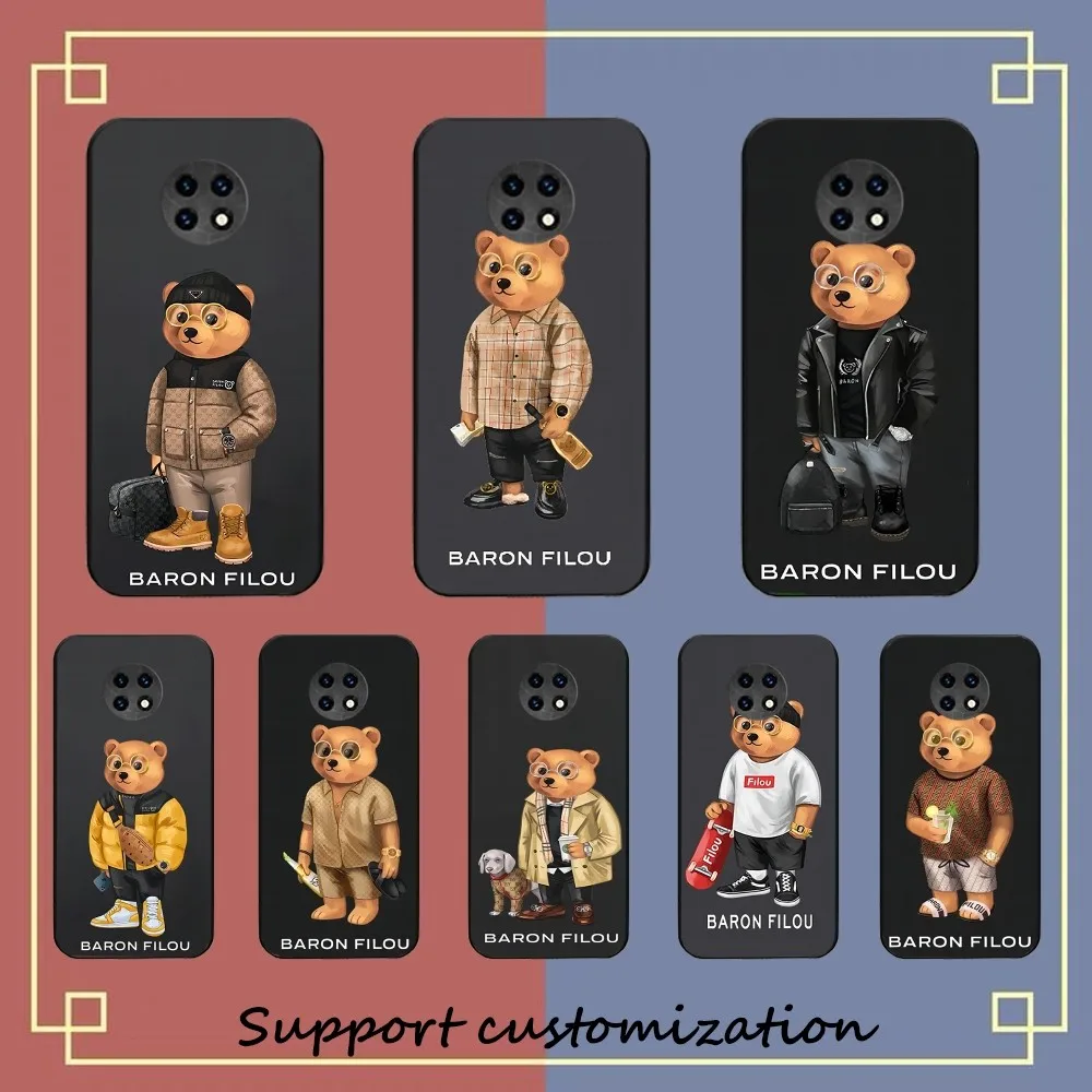 Fashion B-Baron F-Filou Bear Phone Case For Redmi 5 6 7 8 9 10 plus pro A GO K20 K30 K40 F3 Fundas