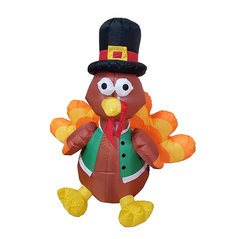 

Thanksgiving Inflatable Toy Doll Thanksgiving Decorations for Outdoor Led Light Thanksgiving Turkey Party Decor US Plug