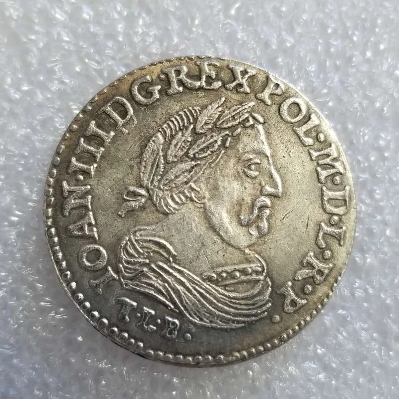 

Польша 1682 Посеребренная латунная памятная Коллекционная монета подарок удачная монета
