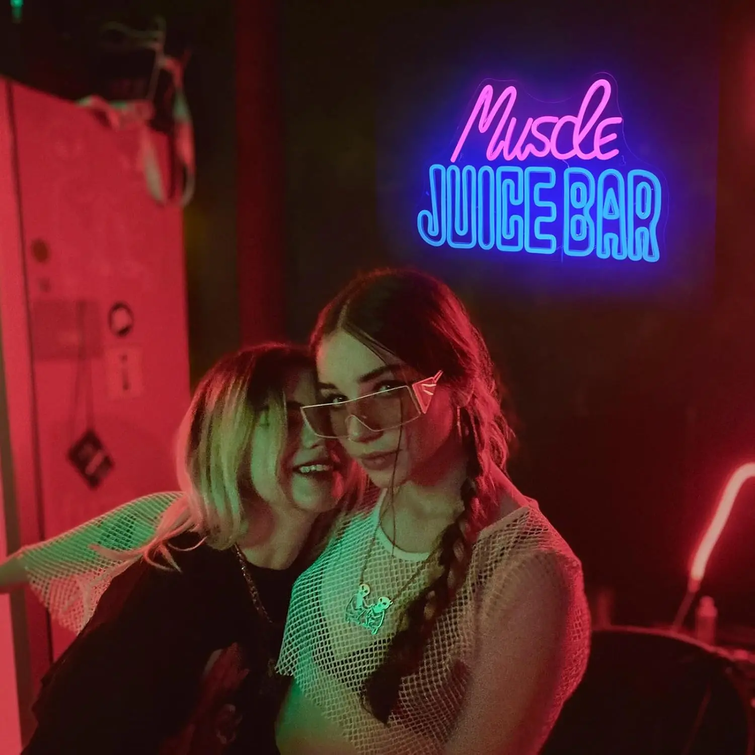 Неоновая Светодиодная Вывеска Для Мышечного Сока - Декоративное Настенное