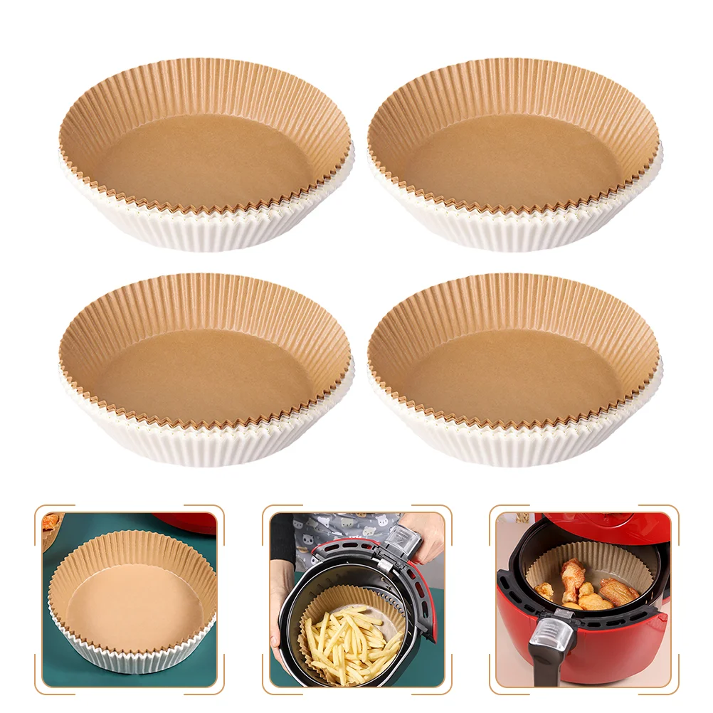 

Paper Fryer Air Liner Parchment Baking Disposable Liners Roundpastry Accessories Airfryer Sheets Pads Oven Greaseproof Stick Non