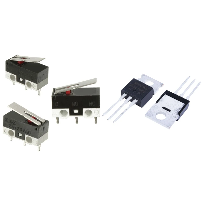 

10 шт. мини-концевой рычаг роликовый рычаг Привод SPDT Snap Action LOT & 10 шт. IRF9540 P-Channel Power MOSFET