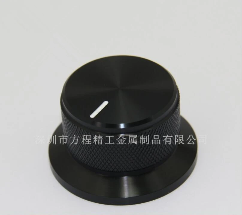 1 шт. алюминиевая крышка для ручки потенциометра вращающегося накатанного 44*25 мм