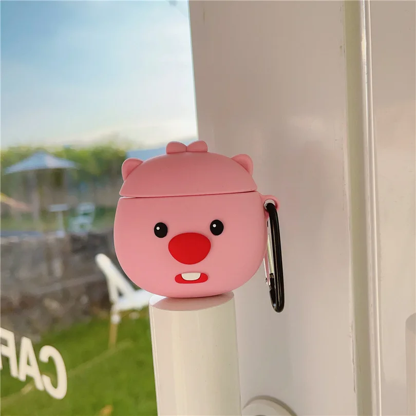 

Cartoon Beaver Silicone Case for AirPods Pro2 Airpod Pro 1 2 3 Bluetooth Earbuds Charging Box Protective Earphone Case Cover