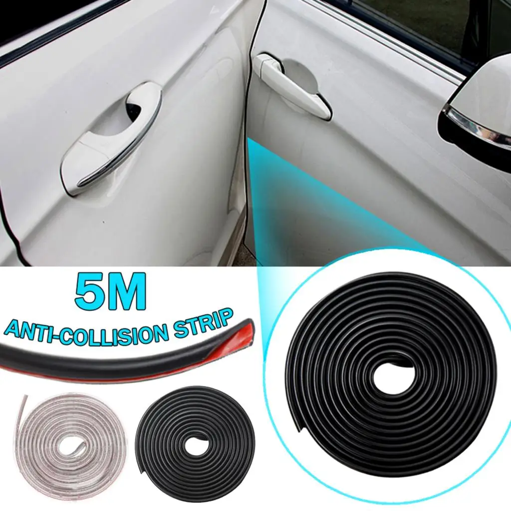 

5 Meter Car Door Protector U Shape Universal Auto Door Edge Guards Rubber Trim Sealing Anti Scratch Protection Seal Strip Cover