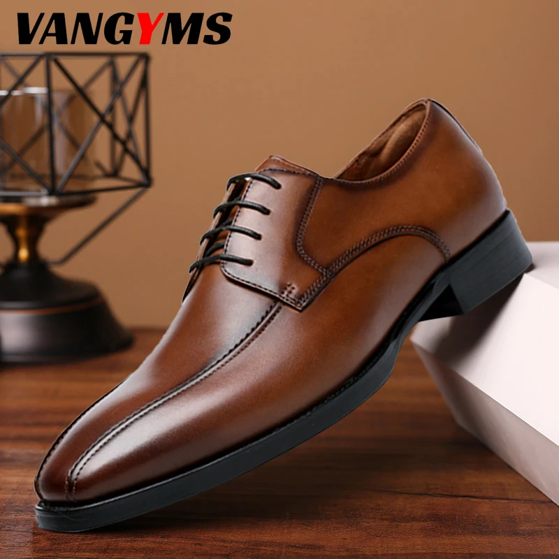 

Men's Leather Shoes 2022 New Comfortable Breathable Flat Shoes Men's Casual Leather Shoes Soft Sole Non-Slip Driving Shoes