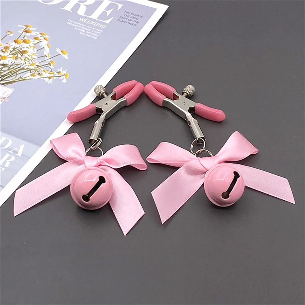 Сексуальный регулируемый зажим для сосков БДСМ маленький колокольчик взрослый