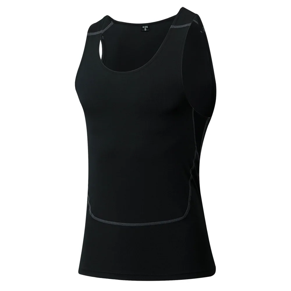 Компрессионный жилет для бега мужские тренировочные облегающие майки