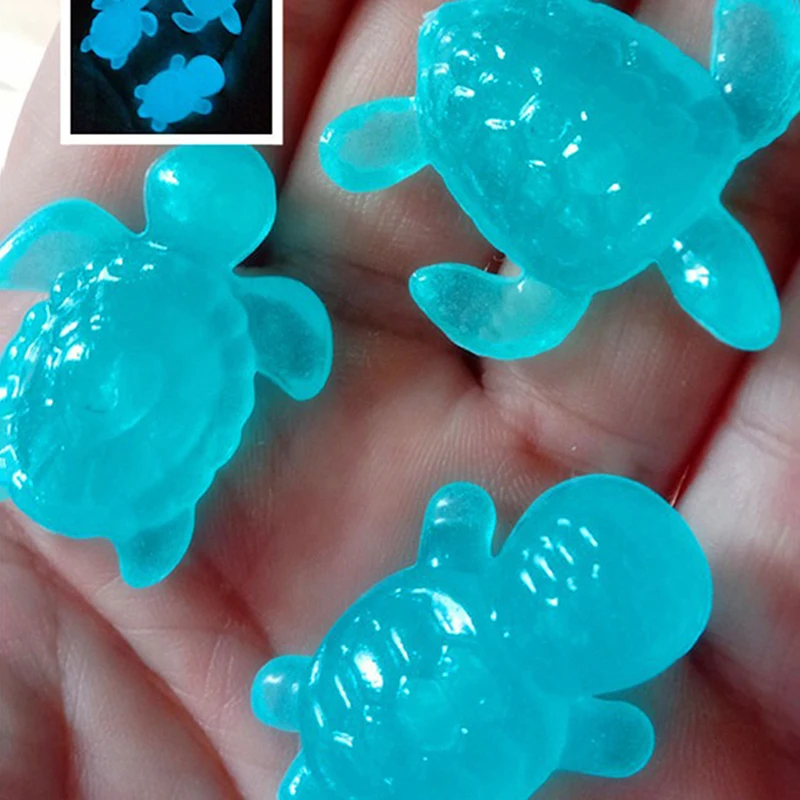 10 шт. Мультяшные светящиеся маленькие черепахи микро-пейзаж сделай сам смола