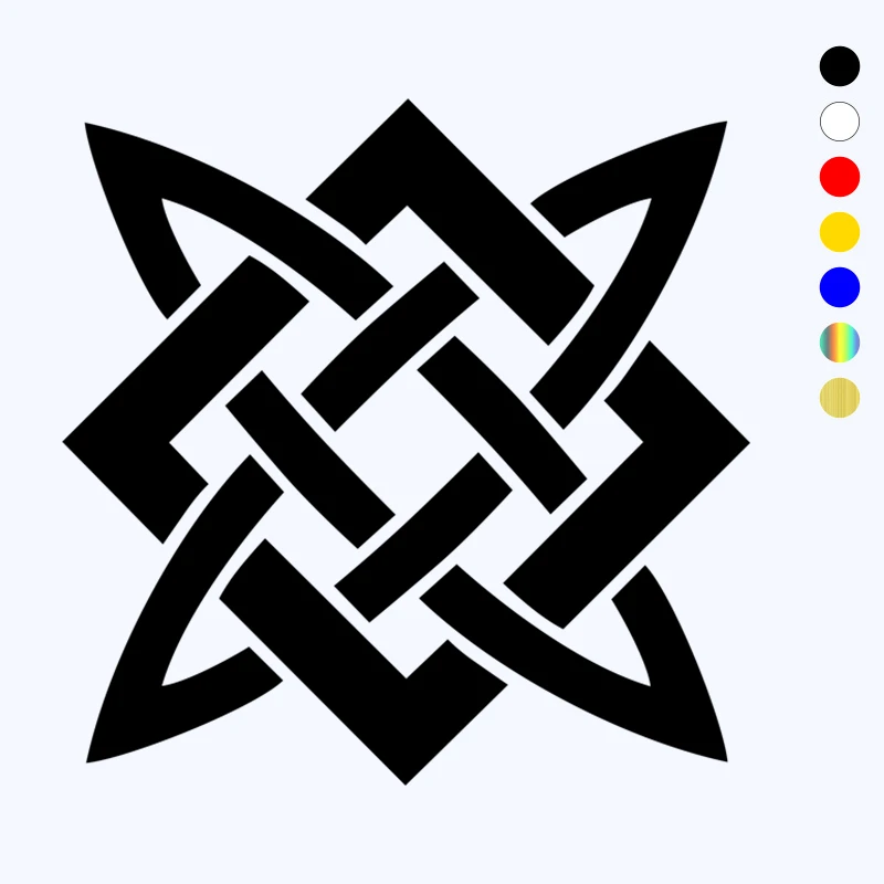 

Славянский узор, забавная Автомобильная наклейка, Виниловая наклейка, белая/черная Автомобильная наклейка для фото, Автомобильные украшен...