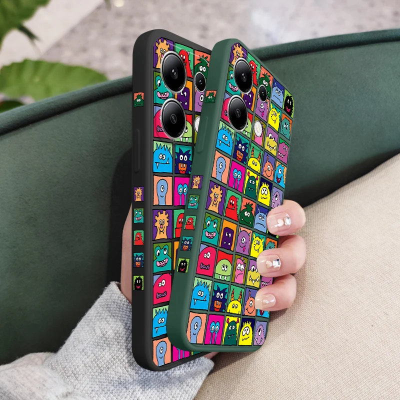 Чехол для телефона Square Monster для Xiaomi Redmi Note 15 Pro Plus 4G 5G, силиконовый чехол (art.: 3920d8a45710d) - 3920d8a45710d